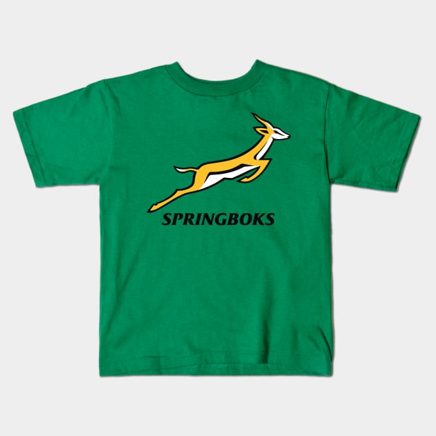 Springboks from South Africa Kids T-Shirt by Arend Studios